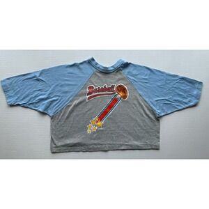 Vintage 5050 single stitch crop top T-Shirt 1980 factors ETC made by n USA